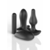 Tanga nero vibrante 2 plug anali e 1 bullet Tanga nero vibrante 2 plug anali e 1 bullet