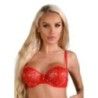 Reggiseno pizzo rosso con spalline a lacci Reggiseno pizzo rosso con spalline a lacci