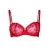 Reggiseno pizzo rosso con spalline a lacci Reggiseno pizzo rosso con spalline a lacci