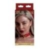 Collare sadomaso D-Ring Deluxe rosso Taboom Collare sadomaso D-Ring Deluxe rosso Taboom