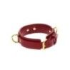 Collare sadomaso D-Ring Deluxe rosso Taboom Collare sadomaso D-Ring Deluxe rosso Taboom