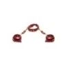 Collare con polsiere BDSM Taboom rosso Collare con polsiere BDSM Taboom rosso