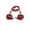 Collare con polsiere BDSM Taboom rosso Collare con polsiere BDSM Taboom rosso