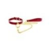 Collare O-Ring con guinzaglio Taboom rosso Collare O-Ring con guinzaglio Taboom rosso
