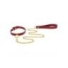 Collare O-Ring con guinzaglio Taboom rosso Collare O-Ring con guinzaglio Taboom rosso
