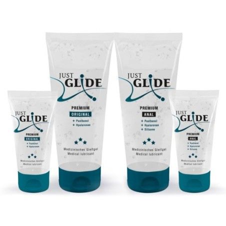 Set 4 lubrificanti intimi Premium Just Glide