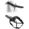 Cintura elastica con fallo cavo nero 20,5 cm