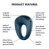 Anello pene vibrante Power Ring Satisfyer Anello pene vibrante Power Ring Satisfyer