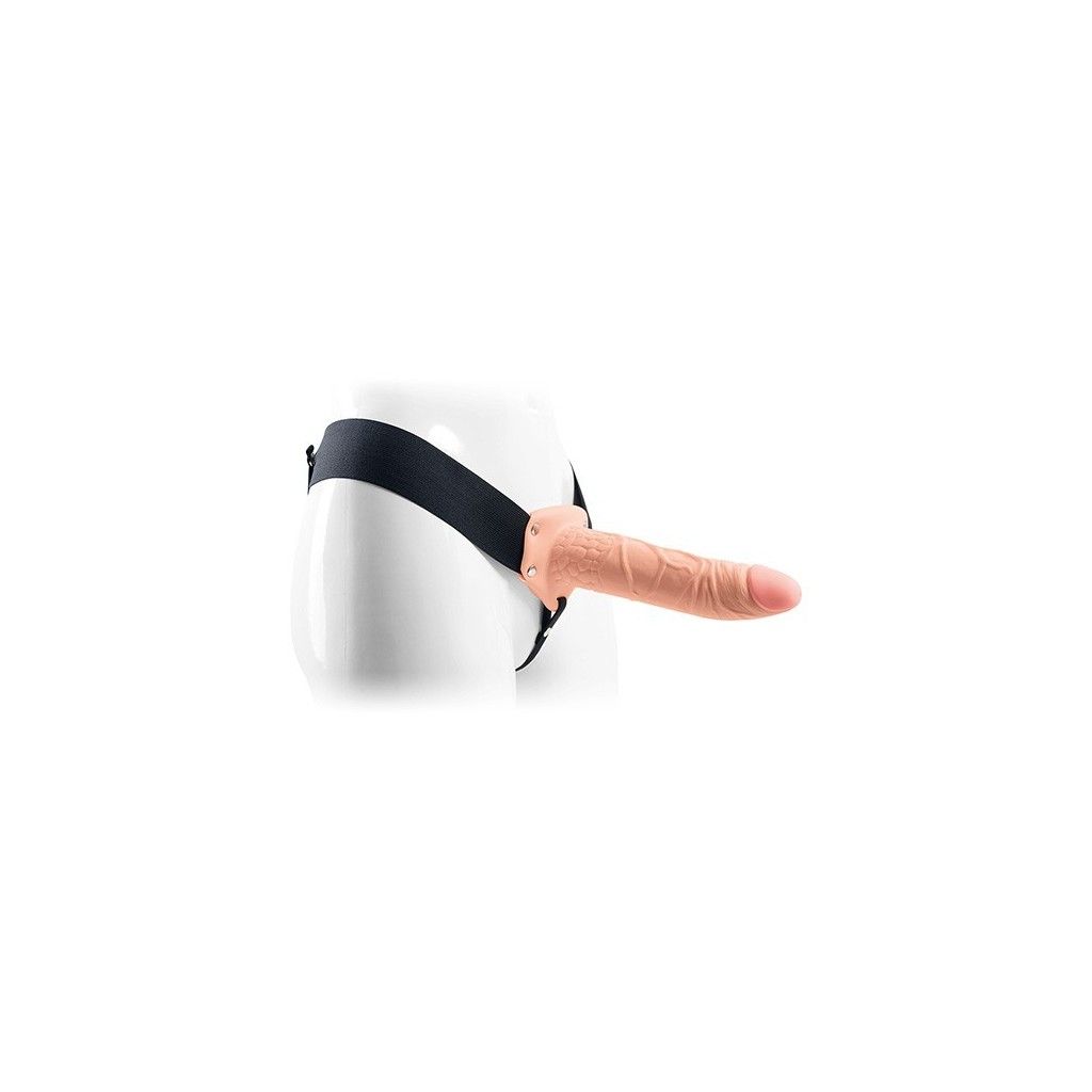 Vibratore Fallo vibrante dildo indossabile strap on cavo Real Rapture 8 Flesh