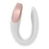 Vibratore di coppia Double Love Bianco Vibratore di coppia Double Love Bianco