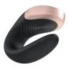Vibratore di coppia Double Love Nero Vibratore di coppia Double Love Nero