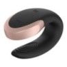 Vibratore di coppia Double Love Nero Vibratore di coppia Double Love Nero