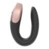 Vibratore di coppia Double Love Nero Vibratore di coppia Double Love Nero