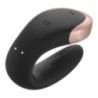 Vibratore di coppia Double Love Nero Vibratore di coppia Double Love Nero