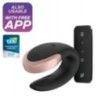Vibratore di coppia Double Love Nero Vibratore di coppia Double Love Nero