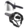 Fallo testicoli cavo vibrante 20,5 cm nero