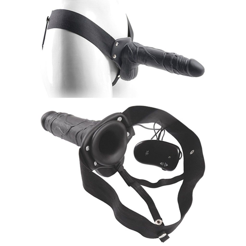 Vibratore Fallo vibrante dildo indossabile strap on cavo Con testicoli Real Rapture 8 Black Vibratore Fallo vibrante dildo indossabile strap on cavo Con testicoli Real Rapture 8 Black