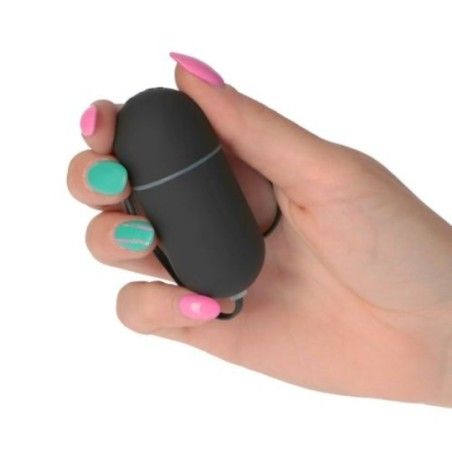 Ovetto vibrante Crystal Lover Deluxe nero