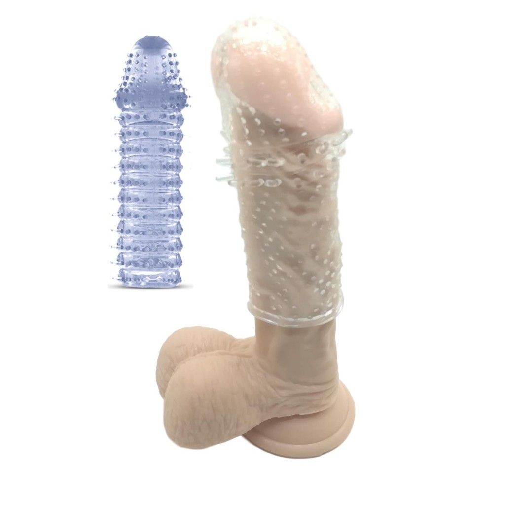 Guaina fallica indossabile per pene prolunga stretchy extension Guaina fallica indossabile per pene prolunga stretchy extension