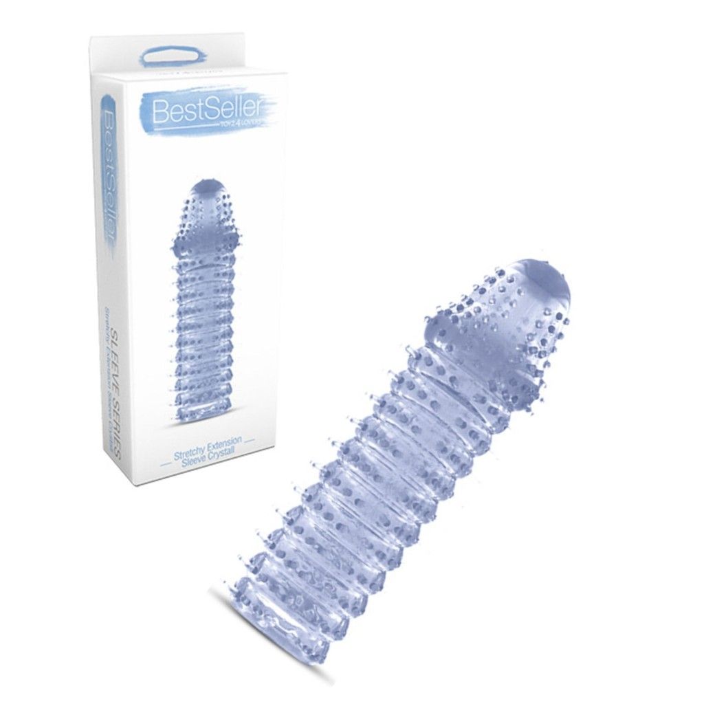 Guaina fallica indossabile per pene prolunga stretchy extension Guaina fallica indossabile per pene prolunga stretchy extension