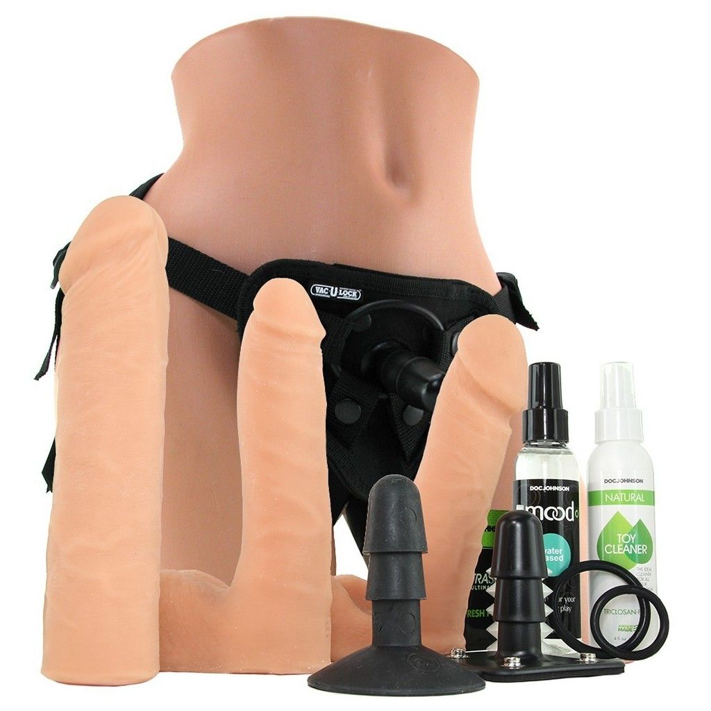 kit fallo indossabile dildo strap on vaculock Dual Density Set kit fallo indossabile dildo strap on vaculock Dual Density Set