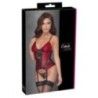 Corsetto con perizoma Bordeaux e nero Corsetto con perizoma Bordeaux e nero