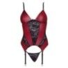 Corsetto con perizoma Bordeaux e nero Corsetto con perizoma Bordeaux e nero