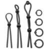 Kit Anelli fallici 7 pz neri Kit Anelli fallici 7 pz neri