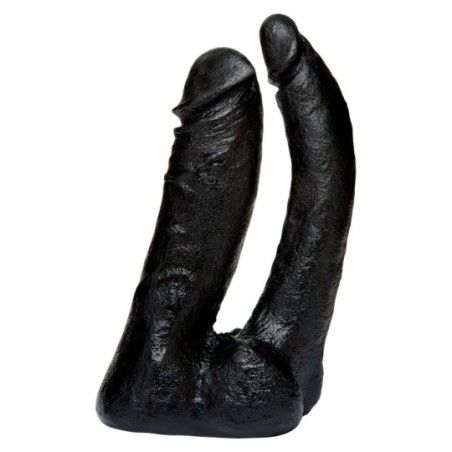 Dildo doppio strapon vac-u-look nero