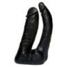 Dildo doppio strapon vac-u-look nero Dildo doppio strapon vac-u-look nero