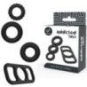 Kit 4 anelli fallici neri Addicted toys Kit 4 anelli fallici neri Addicted toys