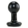Plug anale rotondo nero 9 cm Plug anale rotondo nero 9 cm