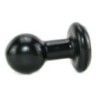 Plug anale rotondo nero 9 cm Plug anale rotondo nero 9 cm