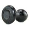 Plug anale rotondo nero 9 cm Plug anale rotondo nero 9 cm