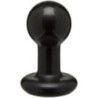 Plug anale rotondo nero 9 cm Plug anale rotondo nero 9 cm