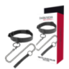Collare con guinzaglio Darkness nero Collare con guinzaglio Darkness nero