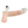 Guaina con anello pene vibrante trasparente Guaina con anello pene vibrante trasparente