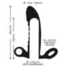 Guaina con anello pene vibrante trasparente Guaina con anello pene vibrante trasparente