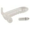 Guaina con anello pene vibrante trasparente Guaina con anello pene vibrante trasparente