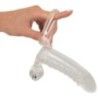 Guaina con anello pene vibrante trasparente Guaina con anello pene vibrante trasparente