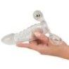 Guaina con anello pene vibrante trasparente Guaina con anello pene vibrante trasparente