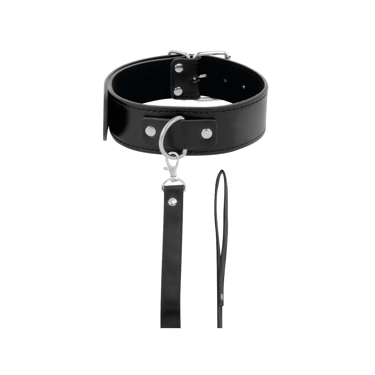 Collare con guinzaglio DARKNESS PADDED LOCKING POSTURE COLLAR