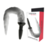 Plug anale silicone con coda 12 cm grigia Plug anale silicone con coda 12 cm grigia