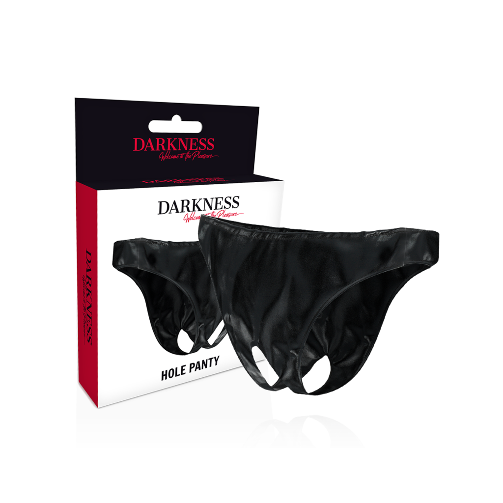 Slip aperto DARKNESS OPEN CROTHLESS PANTIES ONE SIZE