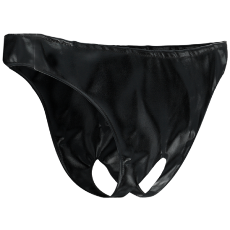 Slip con apertura intima unisex Darkness