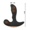 Stimolatore prostata con telecomando nero Stimolatore prostata con telecomando nero