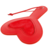Sculacciatore pagaia cuore Darkness rosso