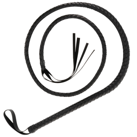 Frusta lunga BDSM nera Darkness 210 cm