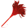 Solleticatore bdsm piume rosse 24 cm Darkness Solleticatore bdsm piume rosse 24 cm Darkness