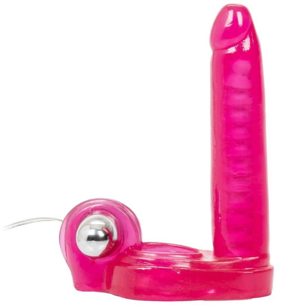 Anello fallico fallo anale indossabile con stimolatore vibrante anal slim dong
